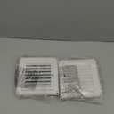 QWORK Air Vent ABS Louver Grille Cover, 2 Pack 4" Square Covers with Built-in Fly Screen Mesh for Bathroom Office Home