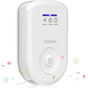 Air Purifiers Plug in Wall for Home, Small Odor EliminatorOzone Negative Ion Dual FunctionIonizer to Remove Smoke Pet Smell Portable Deodorizer Freshener Cleaner for Bedroom Bathroom Kitchen (White)