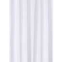 N&Y HOME Fabric Shower Curtain Liner Extra Long 72 x 84 Inches with 2 Bottom Magnets, Hotel Quality, Washable, White Spa Bathroom Curtains with Grommets, 72x84