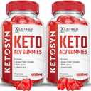 Justified Laboratories (2 Pack Ketosyn Keto ACV Gummies Advanced Formula 1000MG Ketosyn Keto Gummies Apple Cider Vinegar Formulated with Pomegranate Beet Juice Powder B12 Vegan Non GMO 120 Gummys