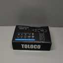 TOLOCO Massage Gun Deep Tissue, Percussion Massage Gun with 10 Replacement Heads, Super Quiet Portable Electric Massager for Athletes, Relax, Black