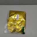 Gold Happy Birthday Balloons Banner 16 Inch Mylar Foil Letters, Inflatable Party Decor and Birthday Decorations for Women, Men, Boys & Girls Kids and Adults, Reusable, Party Supplies