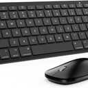 Bluetooth Keyboard and Mouse Compatible with Mac, OMOTON Ultra-Slim Wireless Keyboard and Mouse Combo Compatible with MacOS, MacBook Pro/Air, iMac, Mac Mini, Laptop and PC (Black)