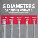 3/8" x 3" Zinc-Plated Wedge Anchors for Concrete and Cement | Heavy-Duty 3/8 Concrete Anchors (Box of 50)