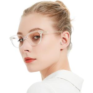 MARE AZZURO Clear Reading Glasses Women Fashion Round Readers 0 1.0 1.25 1.5 1.75 2.0 2.25 2.5 2.75 3.0 3.5 4.0 5.0 6.0
