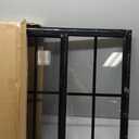 NeatiEase 2 Pack Shed Windows with Black Frame, 24 x 24 Flush Mount Small Window with Tempered Glass and Fiberglass Screen for Shed, Chicken Coop, Playhouse, Household, Garage