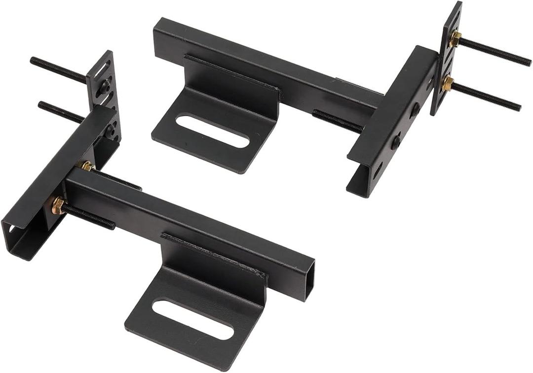 Headboard Brackets, Adjustable Bed Headboard Wall Mounting Brackets, Universal Brackets for Metal Bed Frame, Footboard Extension Kit for Twin Full Queen King Size Bed (Small Size)