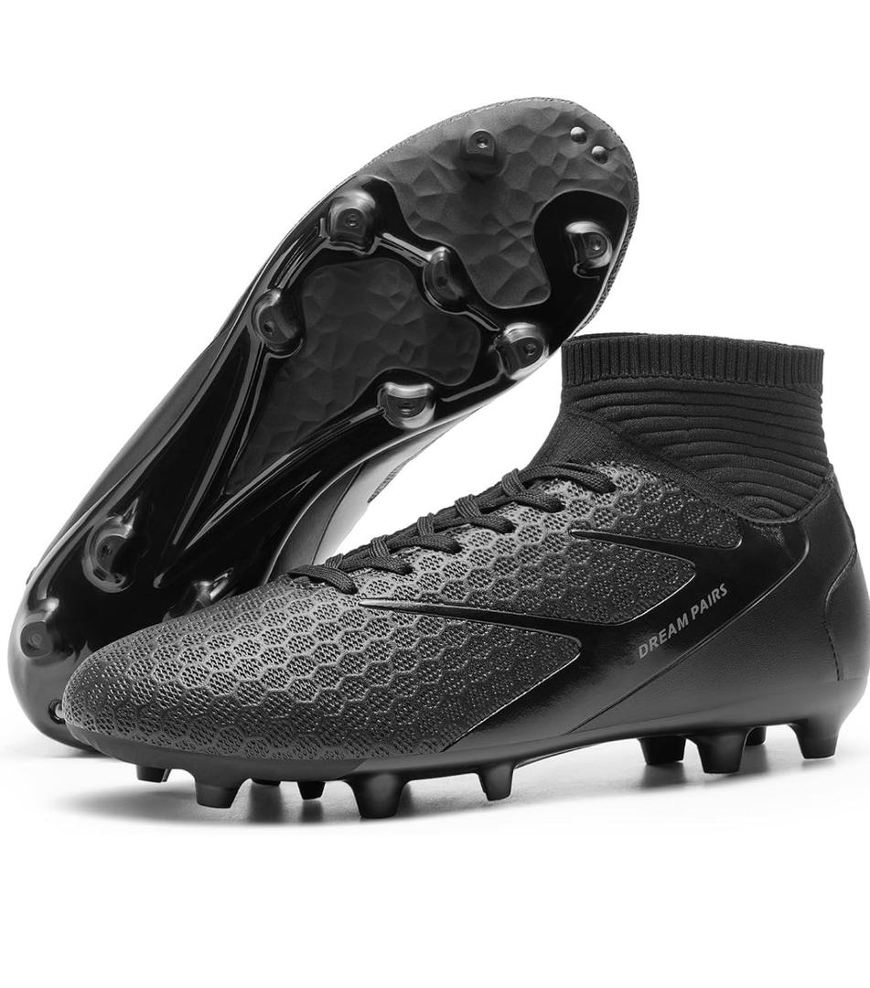 DREAM PAIRS Men's High Tops Lace Up Soccer Cleats, Lightweight Professional Athletic Football Cleats Mens Athletic Shoes for Training Soccer,10 US men