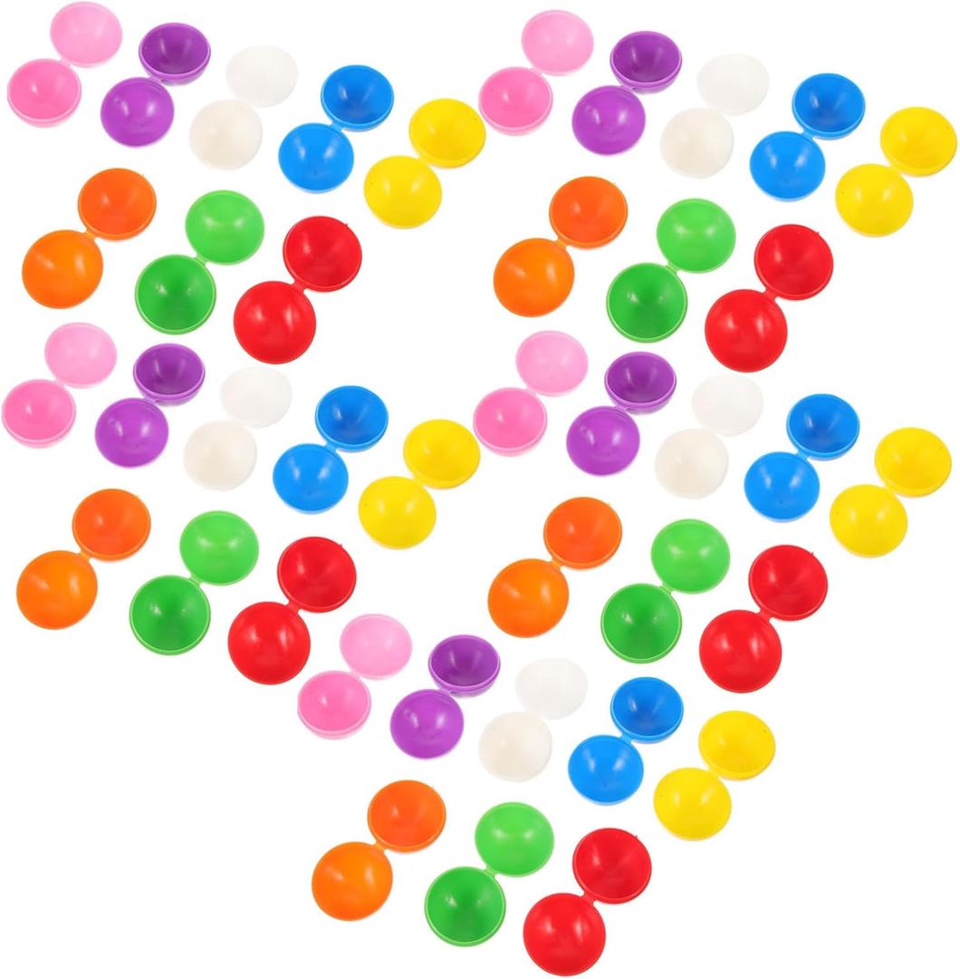 40pcs Mini Plastic Raffle for Party Games Crafts Carnival Activities and Lottery Drawings Hollow and Openable Design Colors