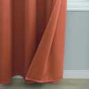 Mrs.Naturall Burnt Orange Curtains 42x54 Inches Long for Dining Room 2 Panels Blackout Room Darkening Curtain for Bedroom