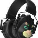 Noise Cancelling Headphones for Kids, Ear Muffs for Noise Reduction with Dinosaur Shaped, Ear Protection Earmuffs (Black)