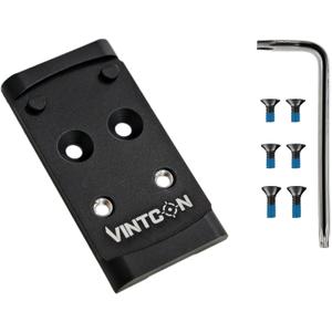 Optics Adapter Plate for Glock 17 19 MOS, Compatible with Shield RMSC Swampfox Sentinel RomeoZero, Optics Mounting Plate