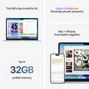 Apple 2026 MacBook Air 13-inch Laptop with M5 chip: Built for AI, 13.6-inch Liquid Retina Display, 16GB Unified Memory, 512GB SSD, 12MP Center Stage Camera, Touch ID, Wi-Fi 7; Silver
