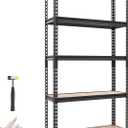 VEVOR Storage Shelves, 5-Tier Adjustable, 3000 lbs Capacity, Heavy Duty Garage Storage Shelving Unit, Metal Utility Rack Shelf, for Kitchen Pantry Basement Bathroom, 36.34" W x 12.17" D x 71.38" H, 12" D x 36" W x 72" H