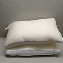 Pillows Queen Size Set of 2 for Sleeping - Fluffy Down Alternative Microfiber and Memory Foam Fill, Gusseted Soft Bed Pillow for Side,Stomach and Back Sleepers