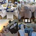 LZY Spandex Chair Cover Stretch Slipcovers for Wedding Party, Dining Banquet Chair Decoration Covers (Ivory, 20)