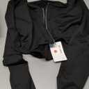 REORIA Womens Sexy Square Neck Long Sleeve Backless Going Out Boned Bustier Corset Crop Tops XL