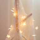 Star String Lights Battery Operated, 20 FT 40 LED 8 Modes Timer Warm White Twinkle Lights Hanging Fairy Light for Bedroom Room Office Party Home Indoor Outdoor Xmas Decor Tree Decorations