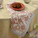 Handblock Print Patterned Cotton Cloth Napkins Set of 6, Washable, Reusable Napkins for Cocktail Parties, Home, Restaurant, Hotel, Event & Everyday Lunch, Dinner, 18" x 18"