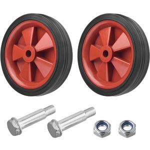 2 Pack Air Compressor Wheel Replacement, Easy to Install, Versatile Use, Absorption, Non-Slip, 5"-6", Shockproof (5")