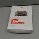 Pet Parents Washable Dog Diapers (3pack) + Extendrs of Durable Doggie Diapers, Premium Dog Diapers Female (Large, Natural) (Large (19-27"))