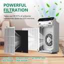 4 Pack C545 True HEPA Replacement Filter S Compatible with Winix C545, B151, P150, 9300 Air Purifier, Ture HPEA Filter S Only, Part number 1712-0096-00