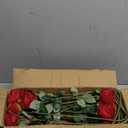 30 PCS Fake Red Roses, Artificial Flowers Bulk Realistic Silk Faux Red Rose with Stems for Wedding Decoration Anniversary Bridal Bouquet DIY Floral Arrangement Romantic Home Decor