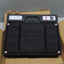 Vhelyom Footrest for Under Desk at Work,Height Adjustable Footrest with Massage Roller and Soft Pad,Foldable, Ergonomic fits Office,Home,Travel,Gaming,Sturdy Metal Frame,AllSeason Use(Black)