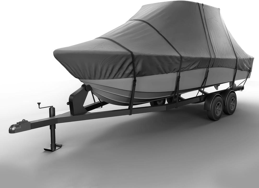 Seal Skin Covers T-Top Boat Cover, Waterproof & Heavy-Duty Cover for Center Console Boats, Fits 26' L & 108" W, UV & Fade Resistant, Secure Fit with Straps for All-Weather Protection