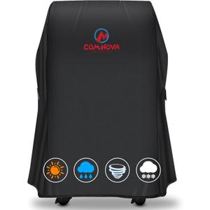 Comnova Grill Cover 30 Inch - 7105 BBQ Cover for Weber Spirit 210 Gas Grill Heavy Duty & Waterproof, Barbecue Cover for Weber Spirit E-210 Grill with Side Trays Fold Down (NOT Fit Spirit II E-210) (Black)