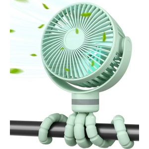 Momcozy  Stroller Fan Portable Mini Portable 3 Speed Hangable Standable and Twistable Desktop Stroller Fan