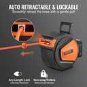 VEVOR Retractable Air Hose Reel 3/8IN x 50FT Hybrid Air Hose Max 300PSI