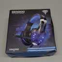 BENGOO G9000 Gaming Headset Professional 3.5mm PC LED Light Game Bass Headphones Stereo Noise Isolation Over-ear Headset Headband with Mic Microphone For PS4 Laptop Computer and Smart Phone