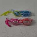 OutdoorMaster Kids Swim Goggles 2 Pack - Quick Adjustable Strap Swimming Goggles for Kids (One Size, Blue Pink)