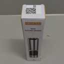 CIRCLE JOY Electric Pepper Grinder Stainless Steel Rechargeable Pepper Mill with External Adjustable Coarseness, 95ml Container and White LED Light, Silver