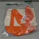 Amylove Mini Canvas Tote Bag with Pockets Duty Canvas Sublimation Blank Small Bag Mini Reusable Tote for Crafts DIY (13" X 11", Orange Color)