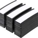 Outus 100 Pack Magnetic 'c' Channel Label Holders 3" x 1" Magnetic Labels Shelf Label Card Holders for Metal Racks and Shelves with Protective Films and Replacement Strips