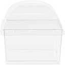 Square 5oz Dish with Dome Lid - Plastic, Case Pack of 240 - For Catering, Buffets, and Parties
