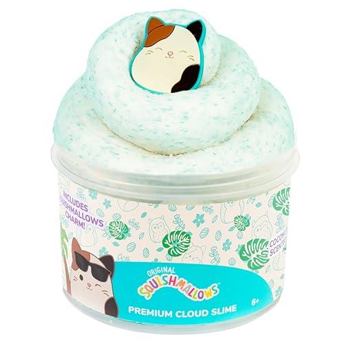 Pack Of 4 Original Squishmallows Premium Cloud Slime - Cam The Cat, Coconut Scent, EXP Aug 2023 Pack Of 4 Original Squishmallows Premium Cloud Slime - Cam The Cat, Coconut Scent, EXP Aug 2023