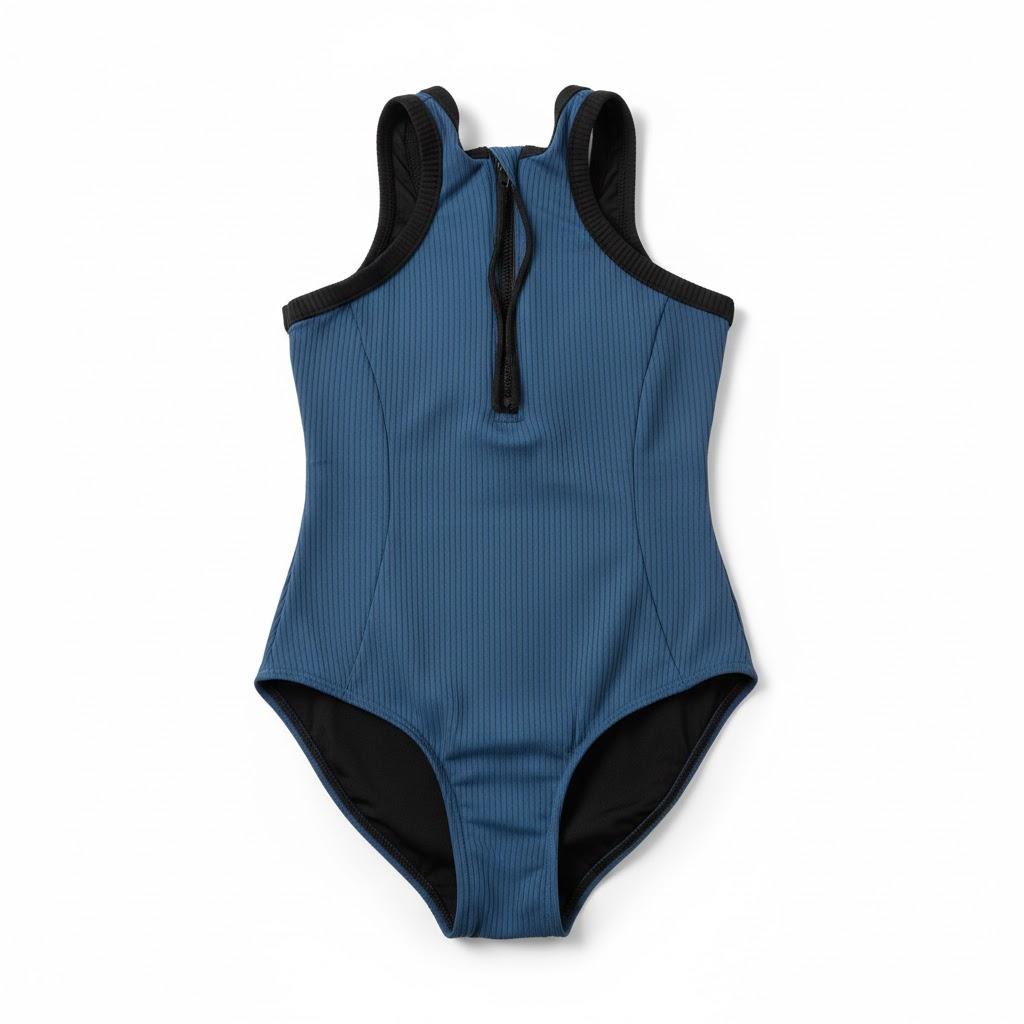 CHARMO Swimsuit Blue/Black Small 