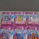 My Little Pony Mini Figures 6 Pack - Toy Bundle With 4" Cupcake Topper Figurines Plus Stickers, Bookmark | Party Supplies