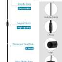 InnoGear Mic Stand, Microphone Stand Floor Detachable Boom Mic Arm Stands with Weighted Round Base, Height Adjustable from 34" to 60" for Blue Yeti HyperX QuadCast Shure SM58 Samson Q2U Fifine K669B