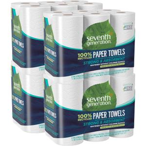 Seventh Generation Paper Towels 2-Ply 4 Pack 100% Recycled Paper 6 Rolls (White) Seventh Generation Paper Towels 2-Ply 4 Pack 100% Recycled Paper 6 Rolls (White)
