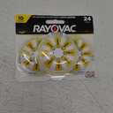 Rayovac Size 10 Hearing Aid Batteries (24 Pack), Size 10 Batteries (Yellow Tab)
