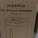 Jack & Rose Stainless Steel Humidifier, Easy to Clean, Dishwasher Safe, Cool Mist Humidifiers for Bedroom