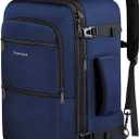 Vancropak Carry On Backpack, 45L Expandable Extra Large Travel Backpack, Flight Approved Water Resistant Luggage Suitcase Daypack, Lightweight Personal Business Weekender Bag for Men & Women, Blue