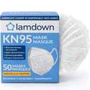 (50-Pack) KN95 Face Masks, Individually Wrapped, Premium Disposable Dust Mask, White