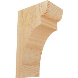 Ekena Millwork COR04X06X10YOR00RDF 4"W x 6"D x 10"H Yorktown Rough Sawn Corbel, Douglas Fir