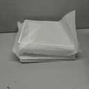 OPNICE Desk Organizer and Accessories, 2-Tier Computer Monitor Stand Riser with Drawer and 2 Pen Holders, Laptop Stand, Office Desk Accessories for Office Supplies, Black 4 Packs, White