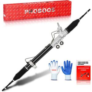 PHOBOOS Hydraulic Power Steering Rack and Pinion Assembly Compatible with Nissan Titan 2004-2015, Armada 2005-2015, Pathfinder Armada 2004 & Infiniti QX56 2004-2012, V8 5.6L, New Unit, Ref. 97-3023